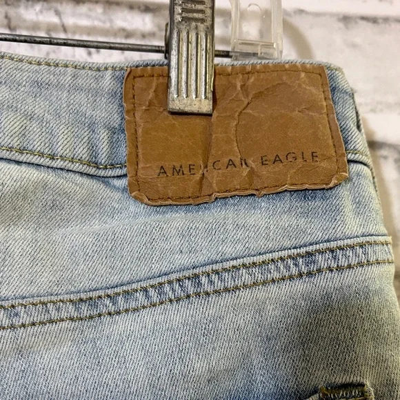 American Eagle Light Blue AirFlex Denim, distressed, 30 x 32 - Picture 8 of 12